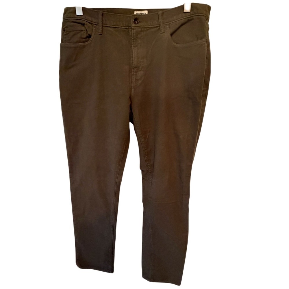 TODD SNYDER Slim Fit Green Denim Jeans 36x32